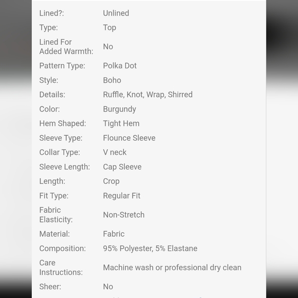 Ruffle Trim Shirred Knotted Polka-dot Top - Picture 8 of 8